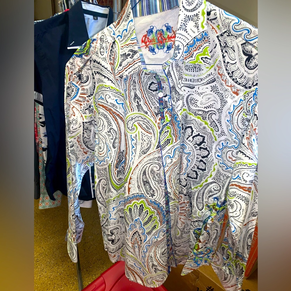Robert Graham men’s long sleeve shirt XL